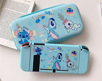 Anime Switch OLED Case, Cute Nintendo Switch Case, Soft Silicone Protection Case, Blue Switch Case, Switch Accessories, Gifts For Him