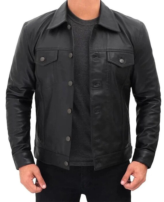 Cowhide leather coat store