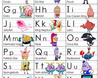 ABC Chart Printable Page | Printable Preschool Nursery Wall Art ...