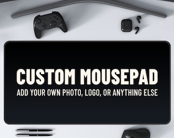 Tapis de souris personnalisé, tapis de bureau de jeu avec base antidérapante, design unique pour les joueurs et les employés de bureau, photo de tapis de bureau personnalisé
