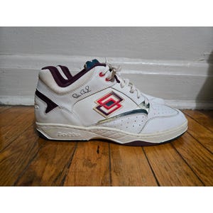 90s Lotto Tennis Shoes 1980s BNWOB VTG 90s Lotto Boris Becker Pro