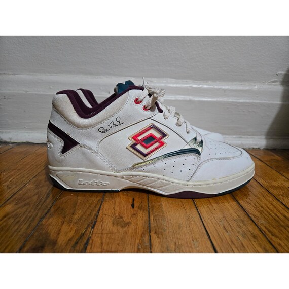 BNWOB VTG 90s Lotto 11.5us 10.5uk Boris Becker Pro Mid Tennis Sneaker Shoe Etsy