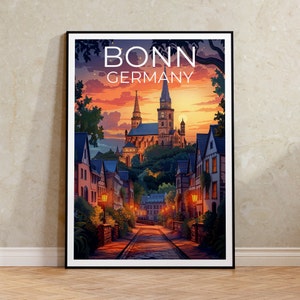 Bonn Poster, Bonn Print, Germany Poster, Germany Print, Bonn Travel Poster, Europe Poster, Bonn Art