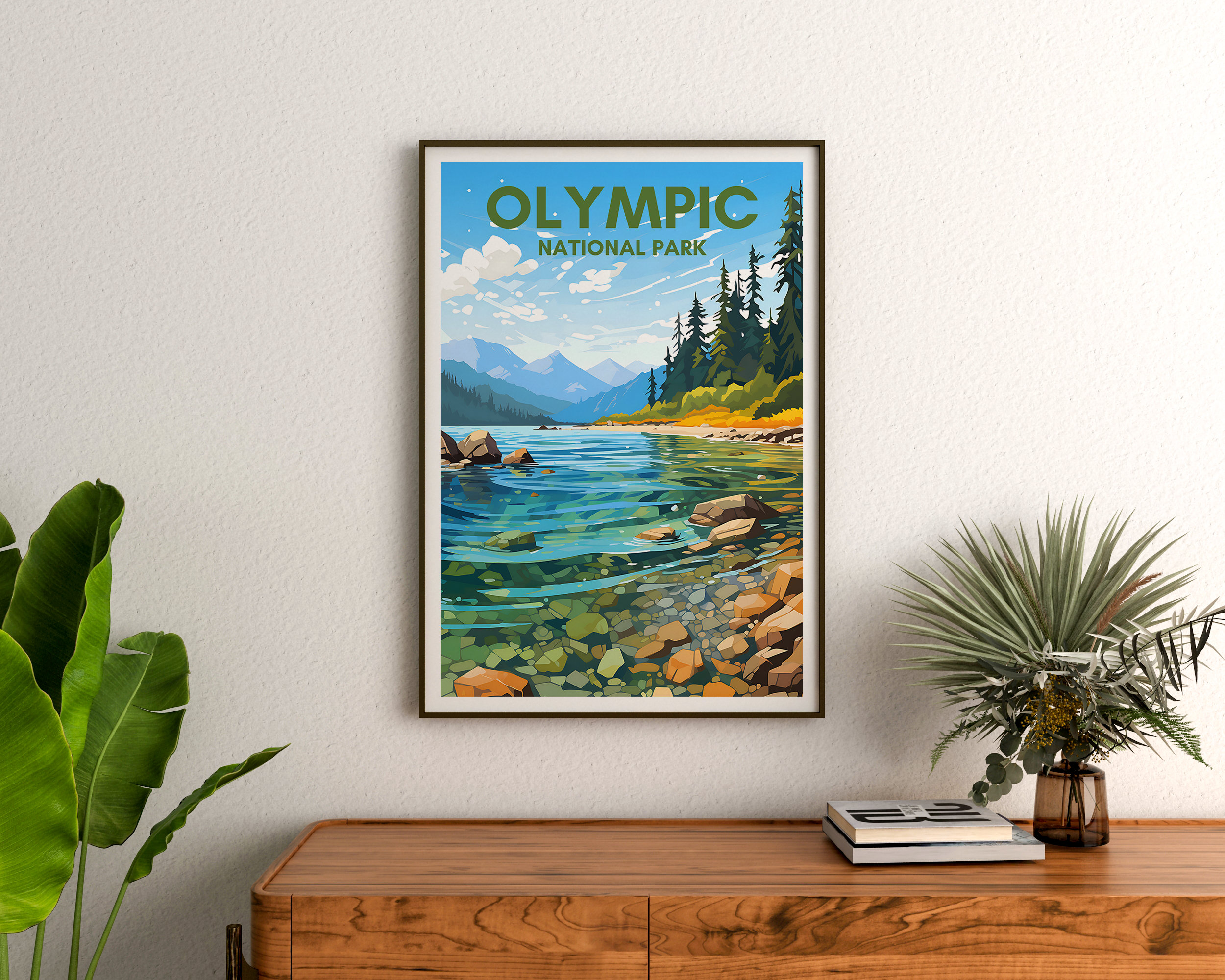 Olympic national park poster