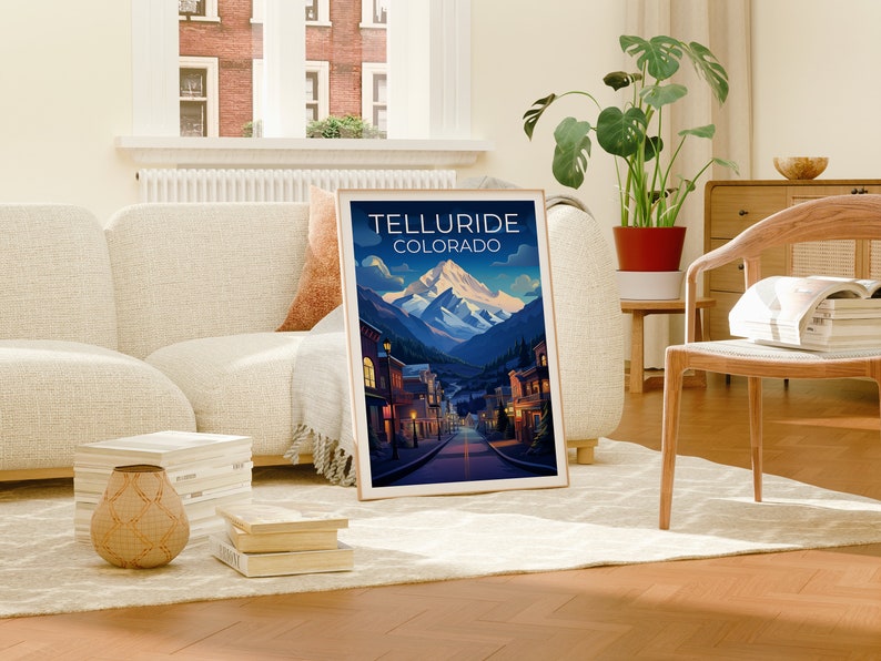 Telluride Travel Poster, Colorado Wall Art, Colorado Print, Telluride ...