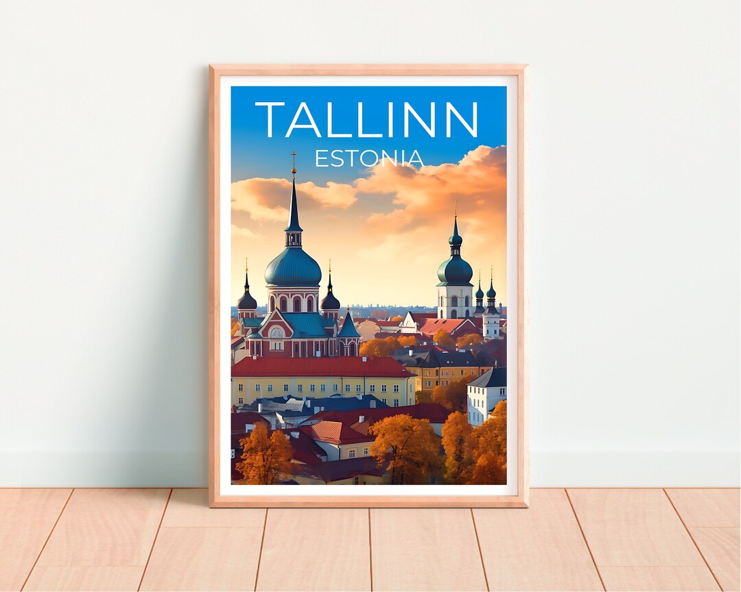 Tallinn Travel Poster, Estonia Wall Art, Estonia Print, Tallinn Poster ...