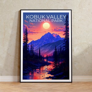 Kobuk Valley National Park Poster, Kobuk Valley Print, Alaska Poster, Alaska Print, Kobuk Valley Travel Poster, Alaska Art, Hiking Poster