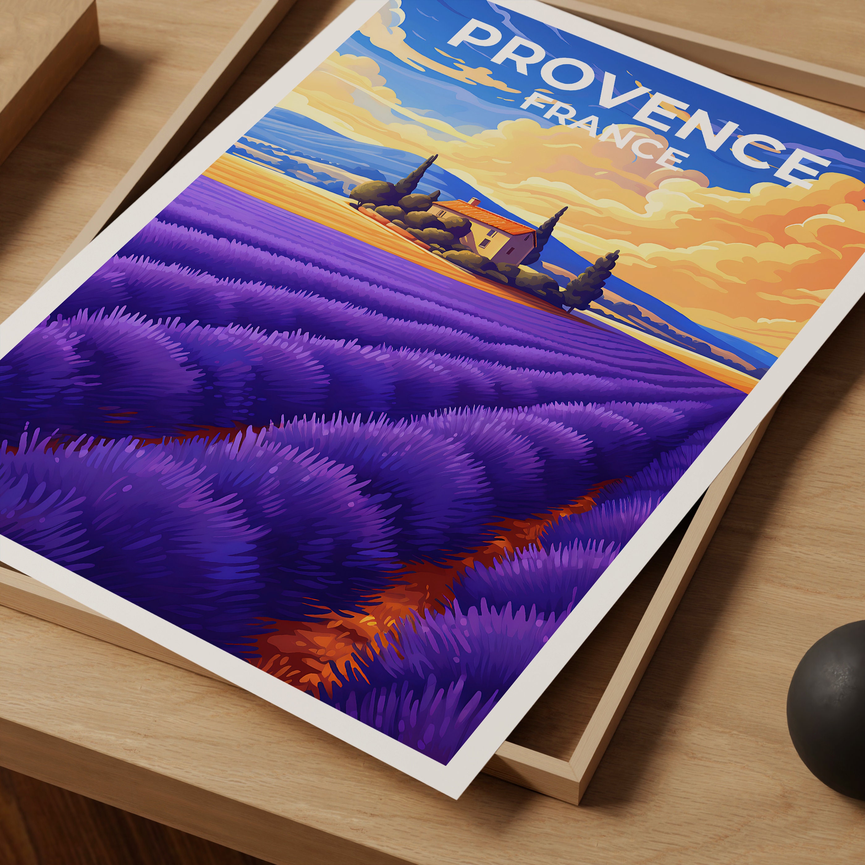 Provence Travel Poster, France Wall Art, Lavender Print, Provence ...