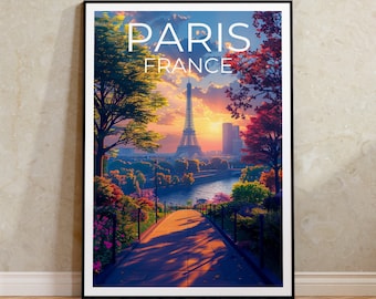 Paris Poster, Paris Print, Eiffel Tower Poster, Eiffel Print, Paris Travel Poster, France Poster, Paris Gift