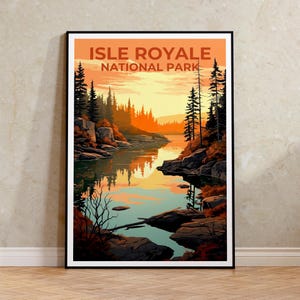 Isle Royale National Park Print: Michigan Forest Wall Art