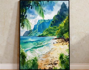 American Samoa Poster, South Pacific Gifts, National Park Wall Art