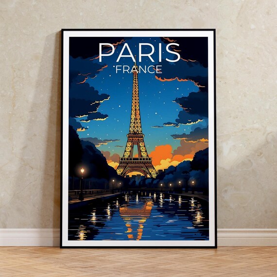 paris ページ Paris Travel Poster, France Wall Art, France Print, Paris Poster