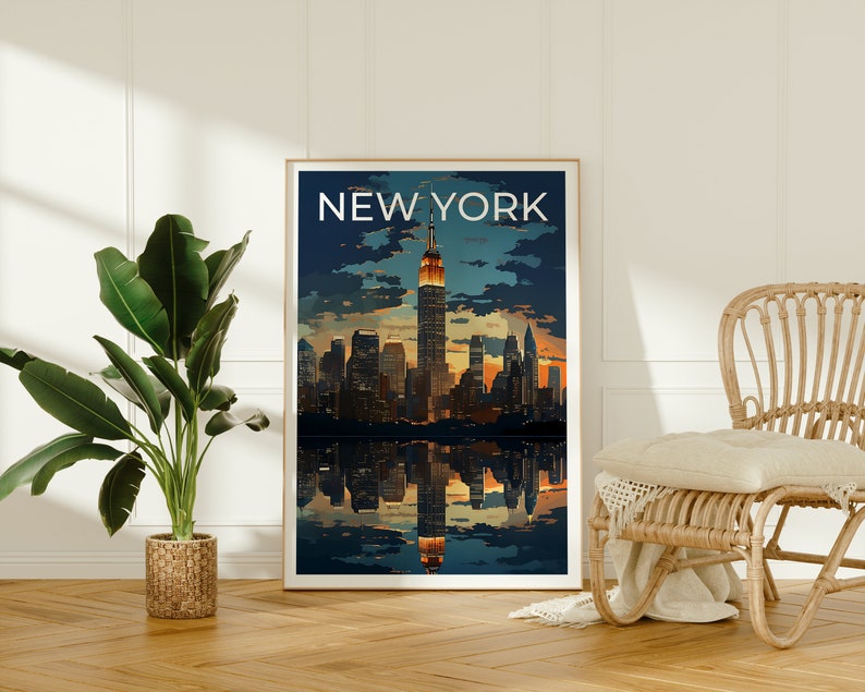 New York Travel Poster, NYC Wall Art, NYC Print, New York Poster ...
