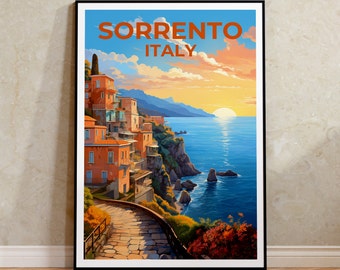 Sorrento Poster, Italy Print, Italy Art, Sorrento Print, Italy Coast Poster, Italy Poster, Sorrento Gift