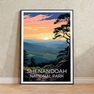 Shenandoah Reiseposter, Virginia Wandkunst, Virginia Druck, Shenandoah Poster, Virginia Poster, Naturposter, Shenandoah Art