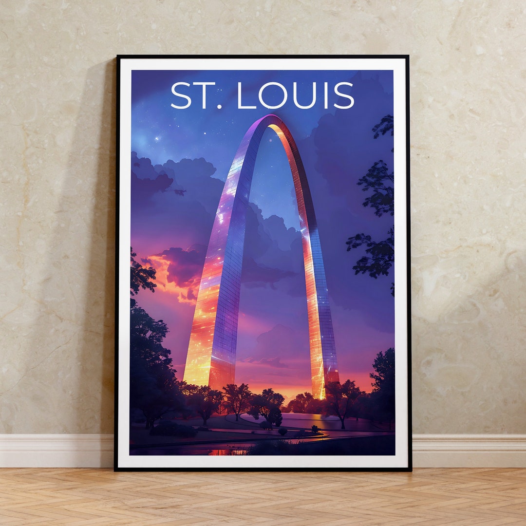 St. Louis Poster, St. Louis Print, Gateway Arch Poster, Gateway Arch ...