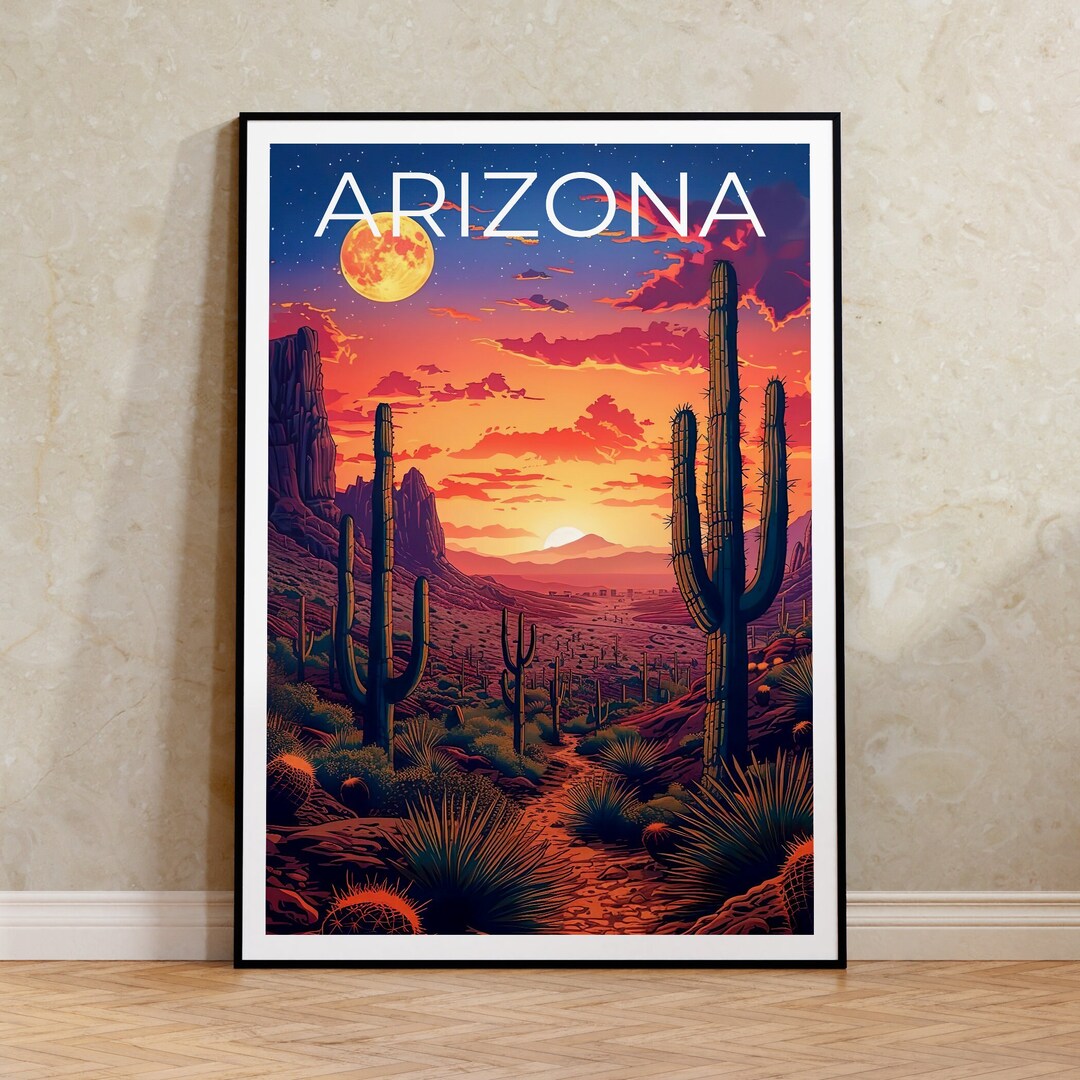 Arizona Poster Arizona Print Desert Poster Desert Print Arizona 