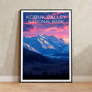 Kobuk Valley National Park Poster, Kobuk Valley Print, Alaska Poster, Alaska Print, Kobuk Valley Travel Poster, Mountain Poster