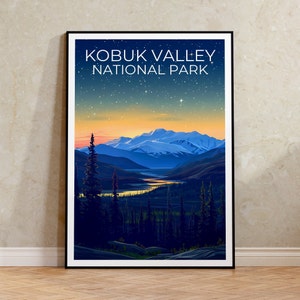 Kobuk Valley National Park Poster, Kobuk Valley Print, Alaska Poster, Alaska Print, Kobuk Valley Travel Poster, Mountain Poster