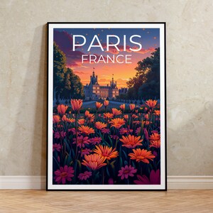 Jardin du Luxembourg Poster, Paris Druck, Paris Poster, Jardin du Luxembourg Druck, Blumen Poster, Frankreich Poster, Paris Geschenk