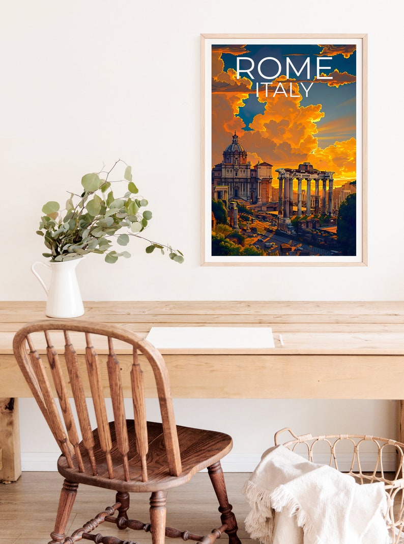 Rome Poster, Rome Print, Roman Forum Poster, Italy Print, Italy Poster, Rome Art, Rome Gift image 8