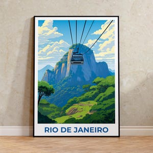 Brasilien Dekoration, Zuckerhut, Brasilien, Reise, Dekoration, Geburtstagsgeschenk, Deko für die Wand