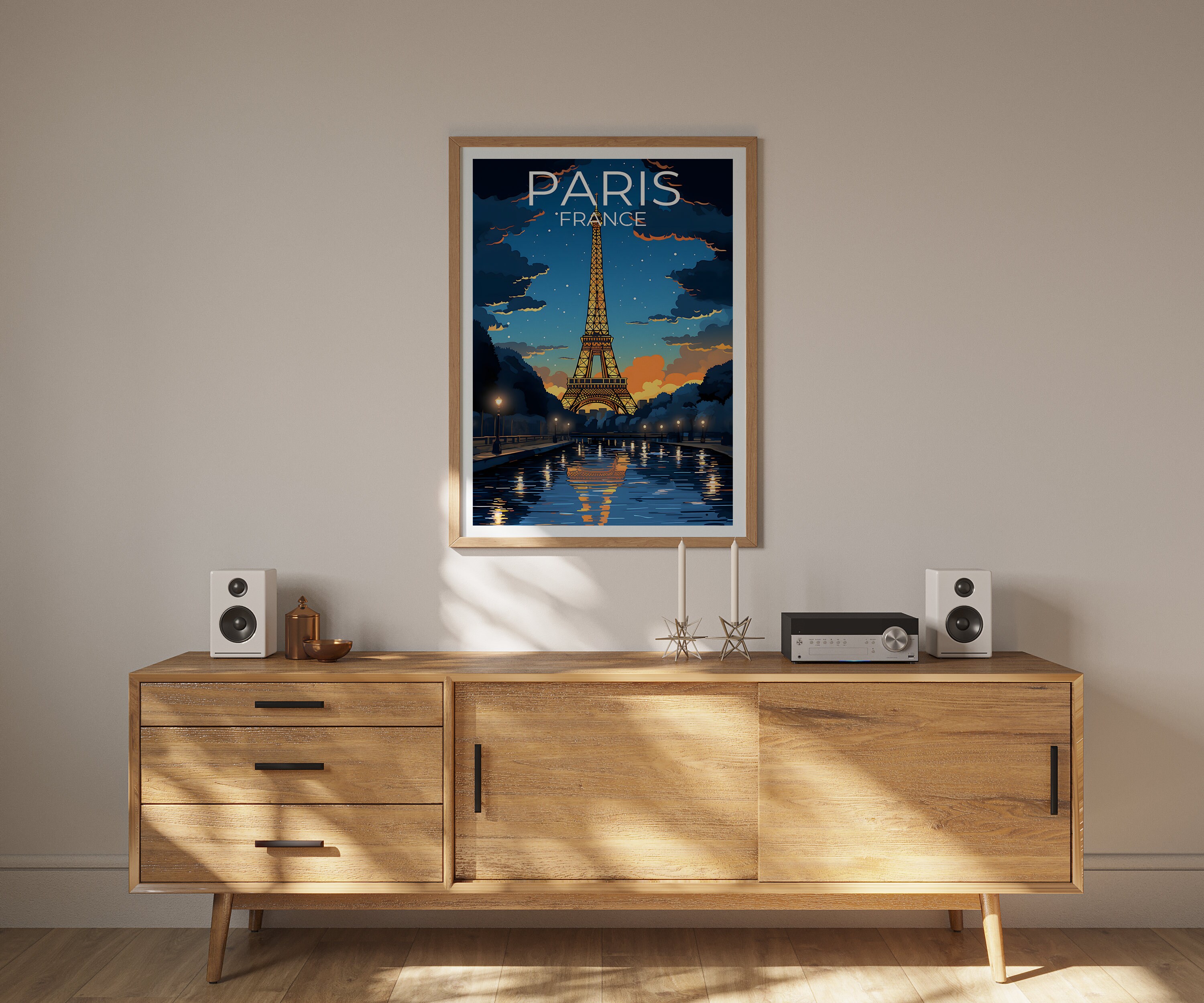 Paris Travel Poster, France Wall Art, France Print, Paris Poster
