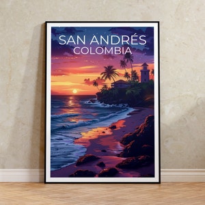 San Andrés Poster, San Andrés Print, Colombia Poster, Colombia Print, San Andres Poster, Tropical Island Poster, San Andres Art