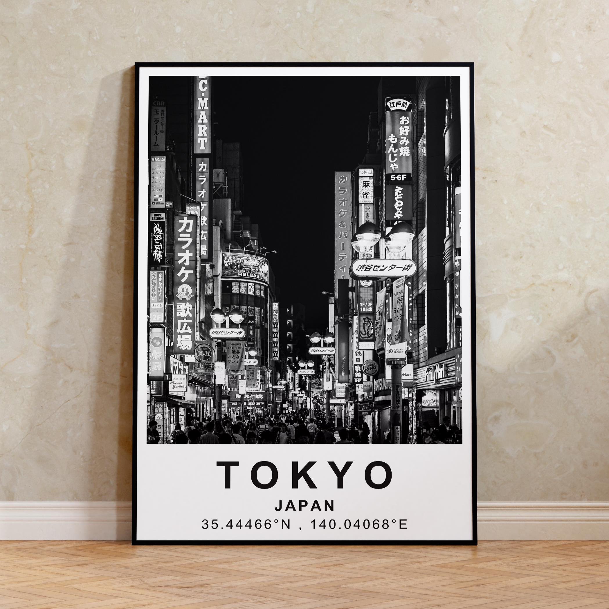 東京ポスター、日本旅行プリント、アジアアート、東京写真ポスター