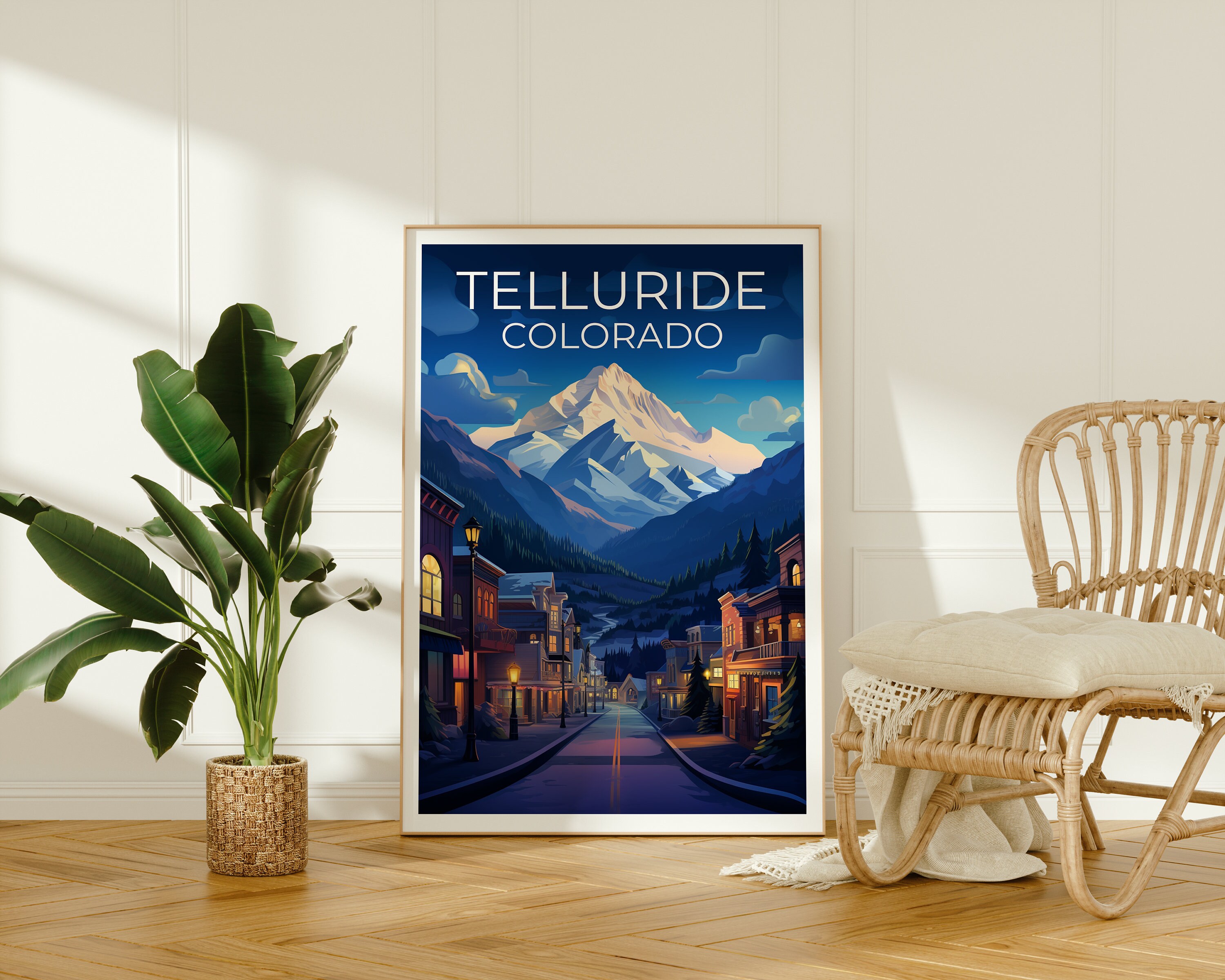 Telluride Travel Poster, Colorado Wall Art, Colorado Print, Telluride ...