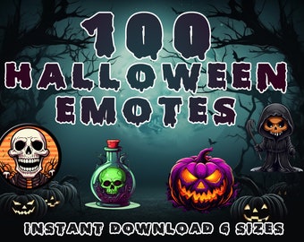 100 Twitch エモート ハロウィン パック 6 サイズ Twitch Discord バンドル エモート