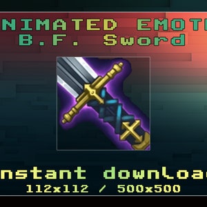 Animated Emote - B. F. Sword | Sub Emote | Live Streaming Animated Emote | LOL Emotes | Item emote | League of Legends