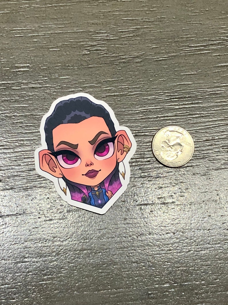Reyna Matte Vinyl Sticker - [handdrawn] - Etsy