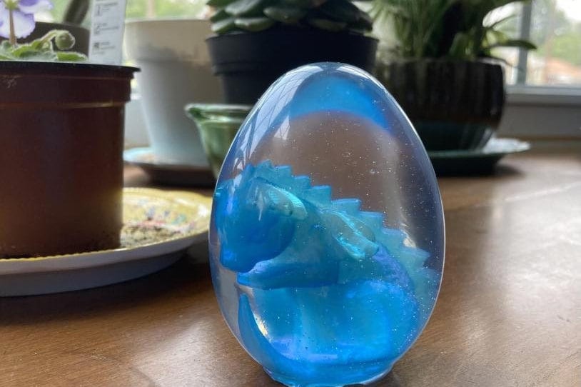 Baby Dragon Silicone Mold-dragon Egg Resin Mold-dragon Egg Lamp Mold-crystal  Epoxy Egg Mold-easter Egg Mold-epoxy Resin Art Mold 