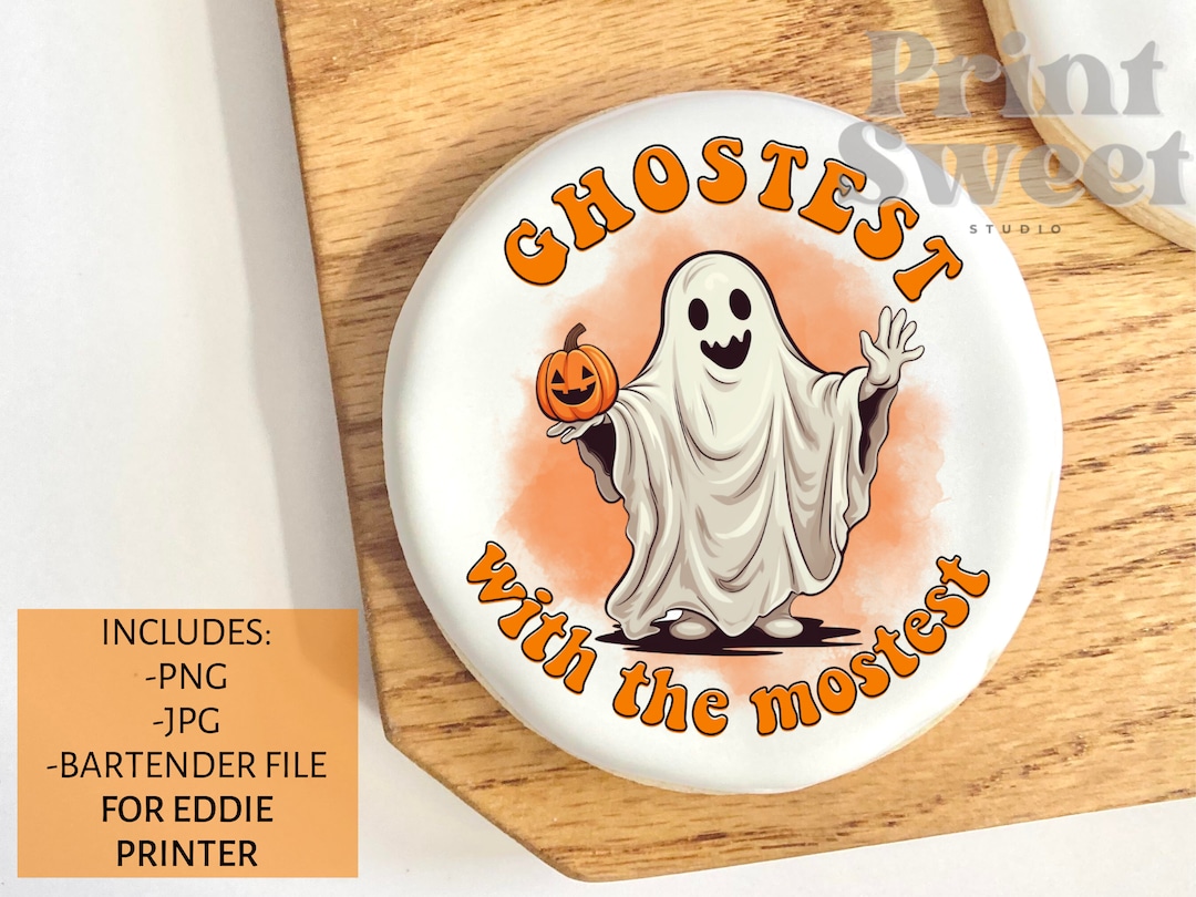 Ghostest With the Mostest, Digital File Download, Png, Bartender File ...