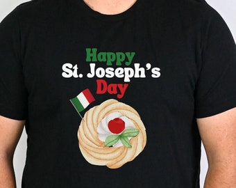 Zeppole-T-shirt St. Joseph's Day: Italiaans vakantie-T-shirt