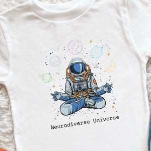 Youth Diversity Tee, Astronaut Tshirt, Neurodiversity, Autism Awareness Shirt, Equality Tshirt, Neurodiverse Universe Tshirt