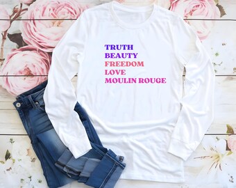 Moulin Rouge-T-shirt met lange mouwen: fankleding voor muziektheater