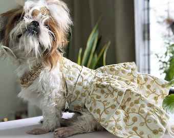 Embroidered Dog Lehenga Choli: Indian Wedding Outfit