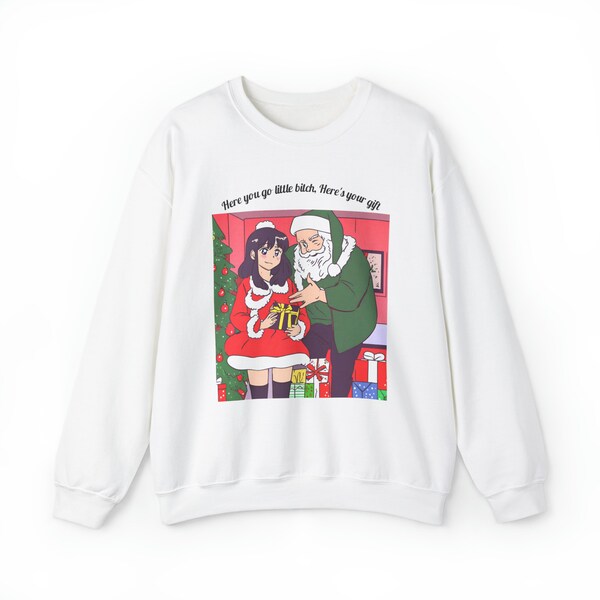 Kleine Hündin Sweatshirt | Weihnachten Sweatshirt | Lustiges Weihnachts-Sweatshirt | Weihnachten Rundhalsausschnitt | Neujahrs-Sweatshirt | Weihnachts-T-Shirt