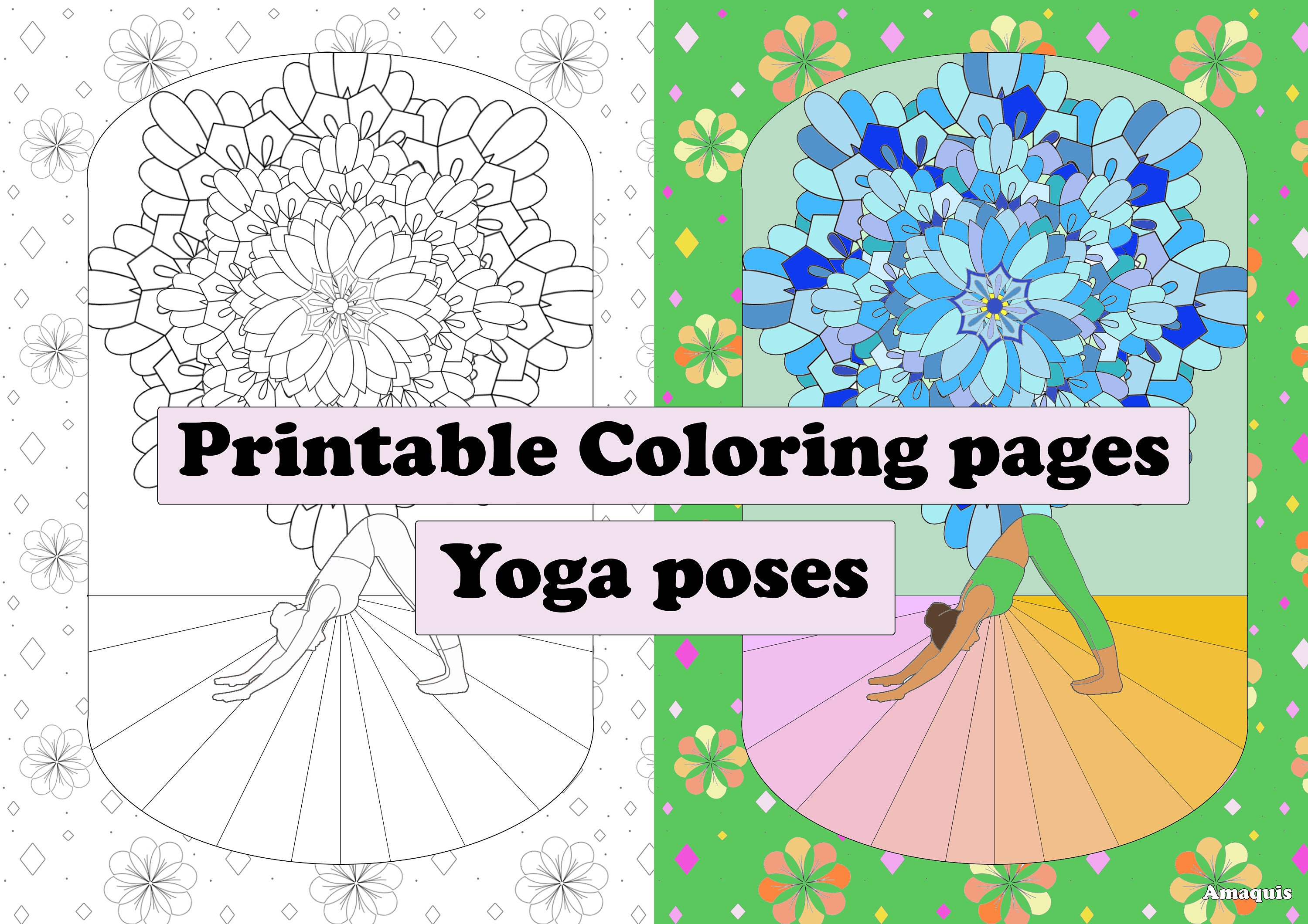 Yoga Coloring Pages Printable for Free Download