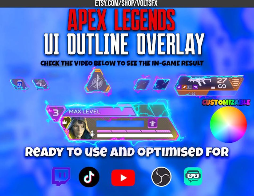Apex Legends Animated UI Overlay: Customizable Stream Overlay for ...
