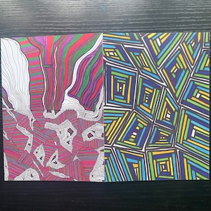 5 x 7 blank folded card double sided