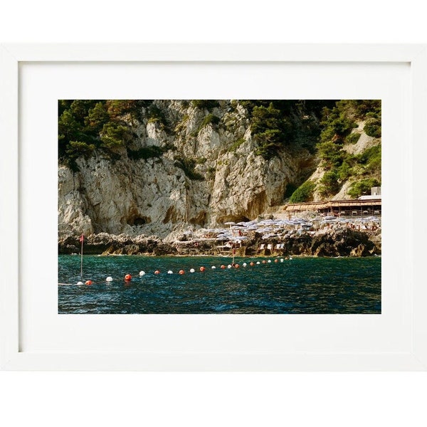 The Fontelina Beach Club Horizontal | Amalfi Coast Beach Art Print | Capri Italy | Fine Art Photography Prints | Film Photography
