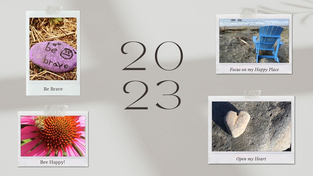 2023 Vision Board Desktop Wallpaper Just Be Etsy Australia