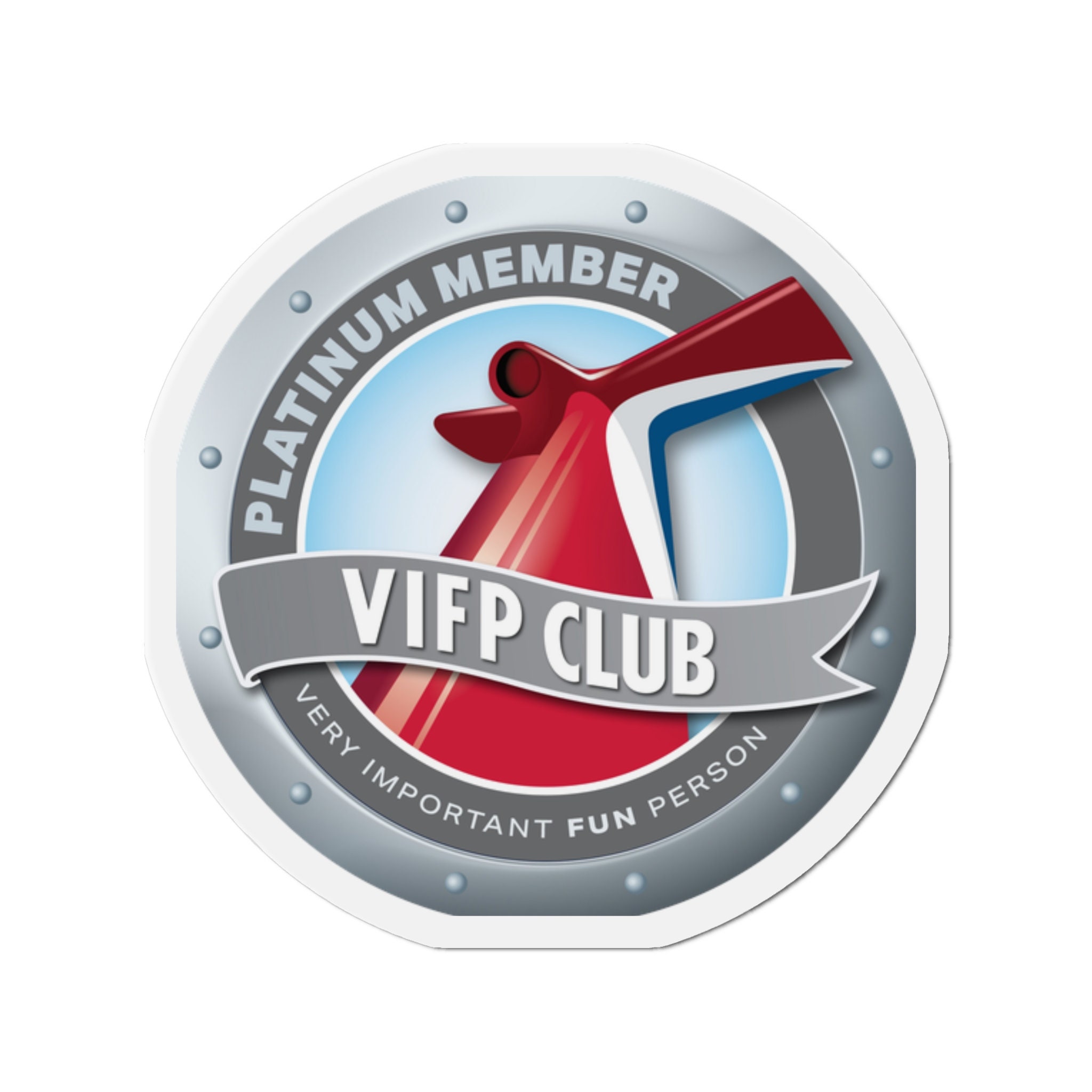 Carnival VIFP Platinum Member Round Diecut Etsy