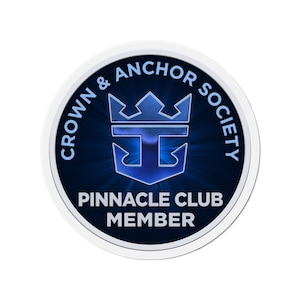 Crown and Anchor Pinnacle Round Die-Cut Magnet