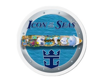 Icon of the Seas Round Die-Cut Magnet