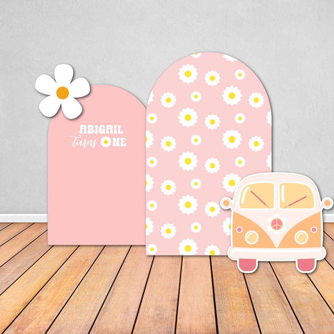 Personalized Groovy Birthday Foam Board Backdrops and Cut Outs, Groovy