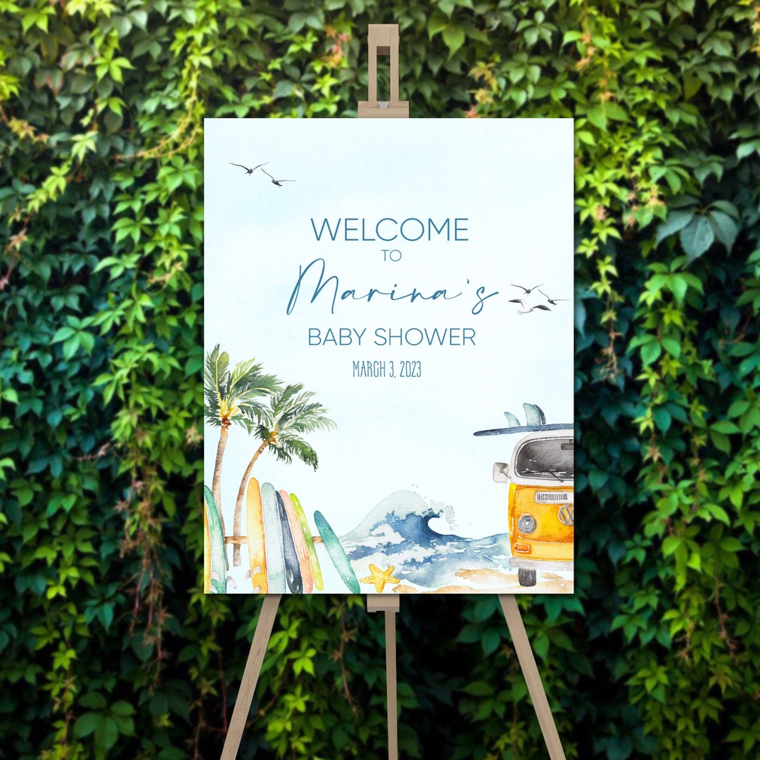 Personalized Baby on Board Shower Foam Board Sign Etsy